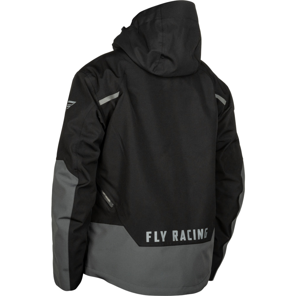 Fly Racing Carbon Snow Jacket/Bib Combo - Black with Grey