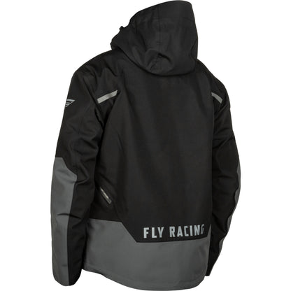 Fly Racing Carbon Snow Jacket/Bib Combo - Black with Grey