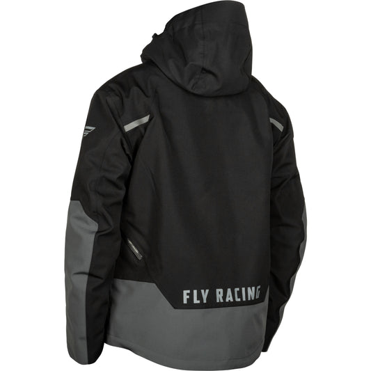 Fly Racing Carbon Snow Jacket Shell - Black with Grey