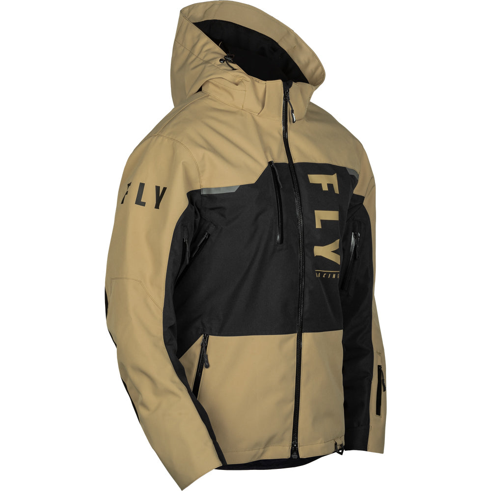 Fly Racing Carbon Snow Jacket Shell - Black with Tan