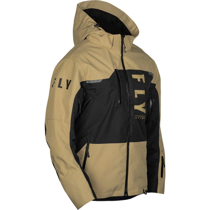 Fly Racing Carbon Snow Jacket Shell - Black with Tan