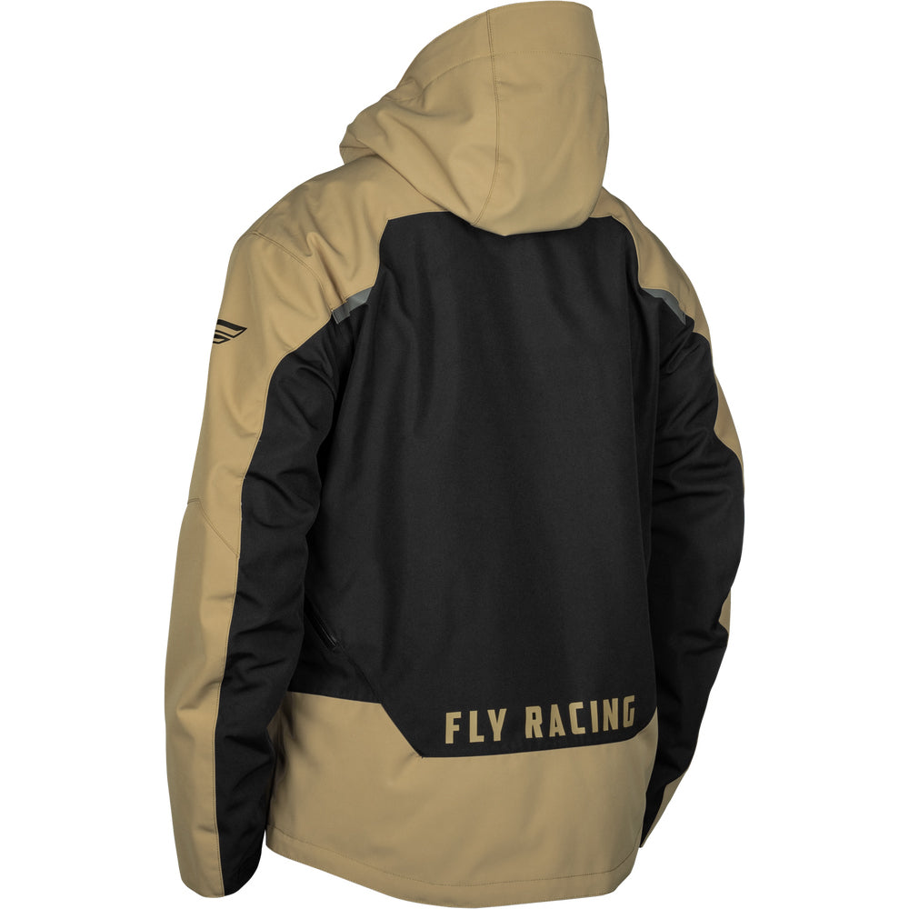 Fly Racing Carbon Snow Jacket Shell - Black with Tan