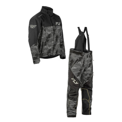 Fly Racing SNX Pro Snowbike Jacket/Pant Combo - Black