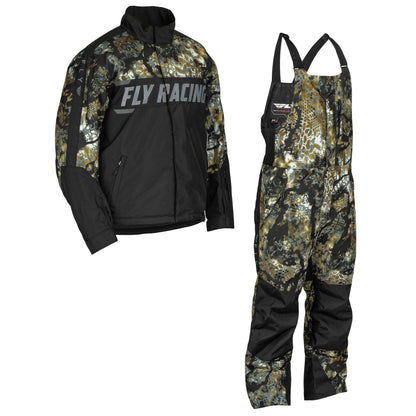 Fly Racing Outpost Snow Jacket/Bib Combo - Obskura Skyfall