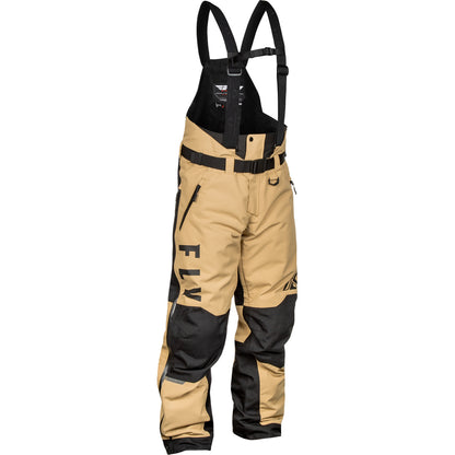 Fly Racing Carbon Snow Bib Shell - Black with Tan