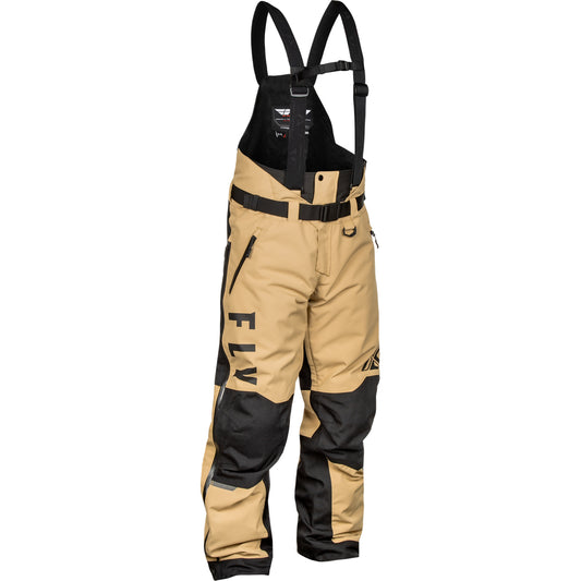 Fly Racing Carbon Snow Bib Shell - Black with Tan
