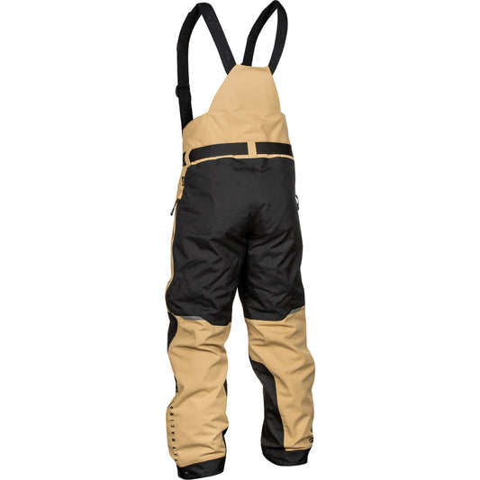 Fly Racing Carbon Snow Bib Shell - Black with Tan
