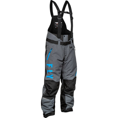 Fly Racing Carbon Snow Jacket/Bib Combo - Grey with Blue