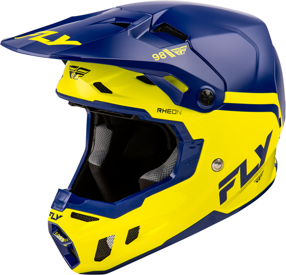 Fly Racing Formula-CC Objective Helmet - Navy/Yellow - 73-4348