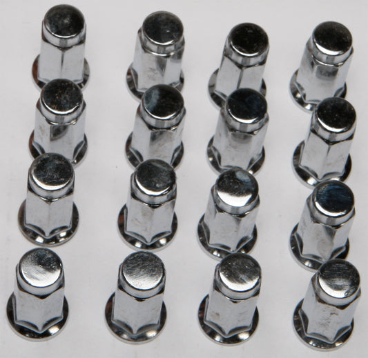ITP 3/8"-24 Flat Base Chrome Lug Nuts Kit