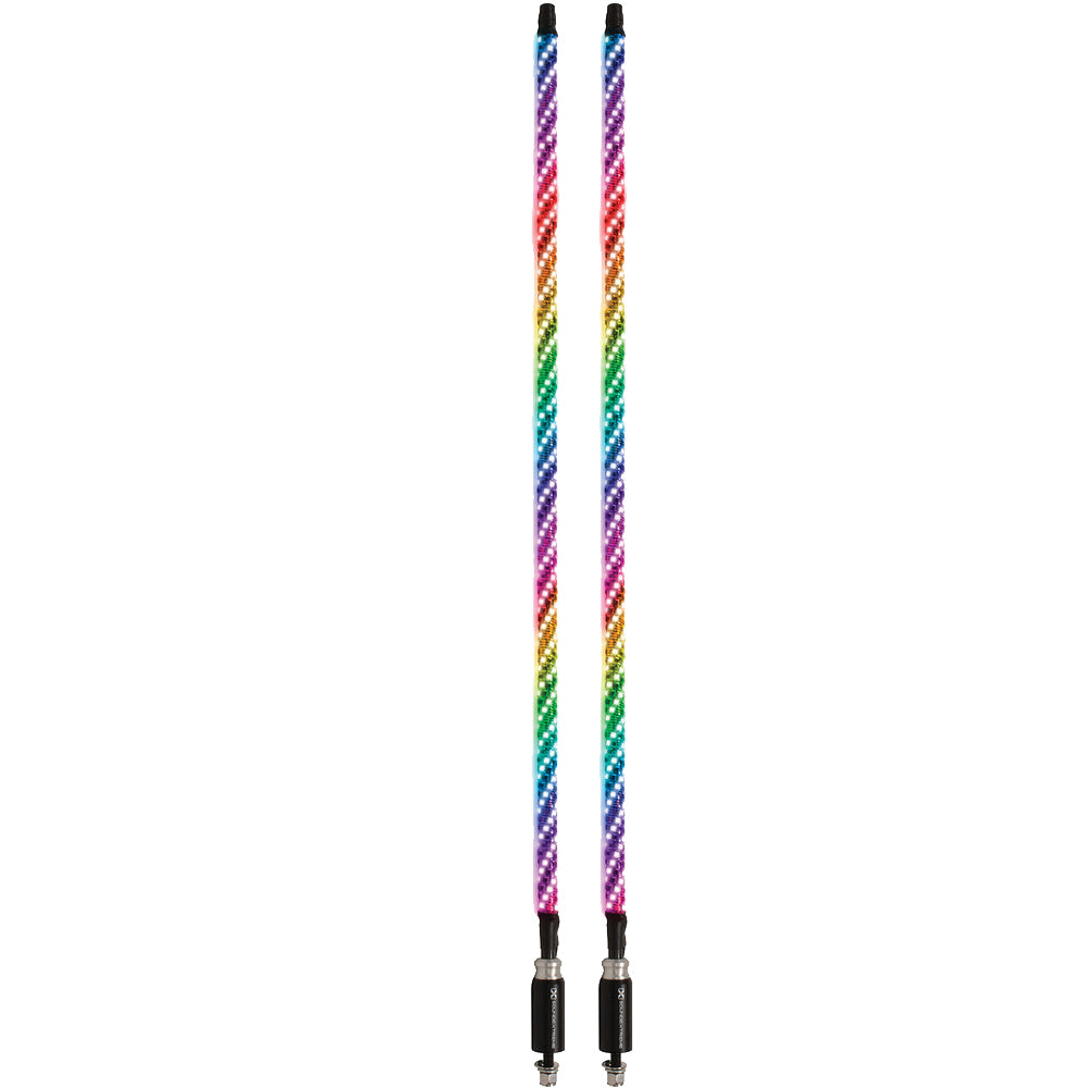 SoundExtreme 4' Extreme Whips (Pair) with 4-Zone Controller