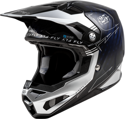 Fly Racing Formula S Carbon Legacy Helmet (2024) - 73-4448 - Dark Blue Carbon/Silver
