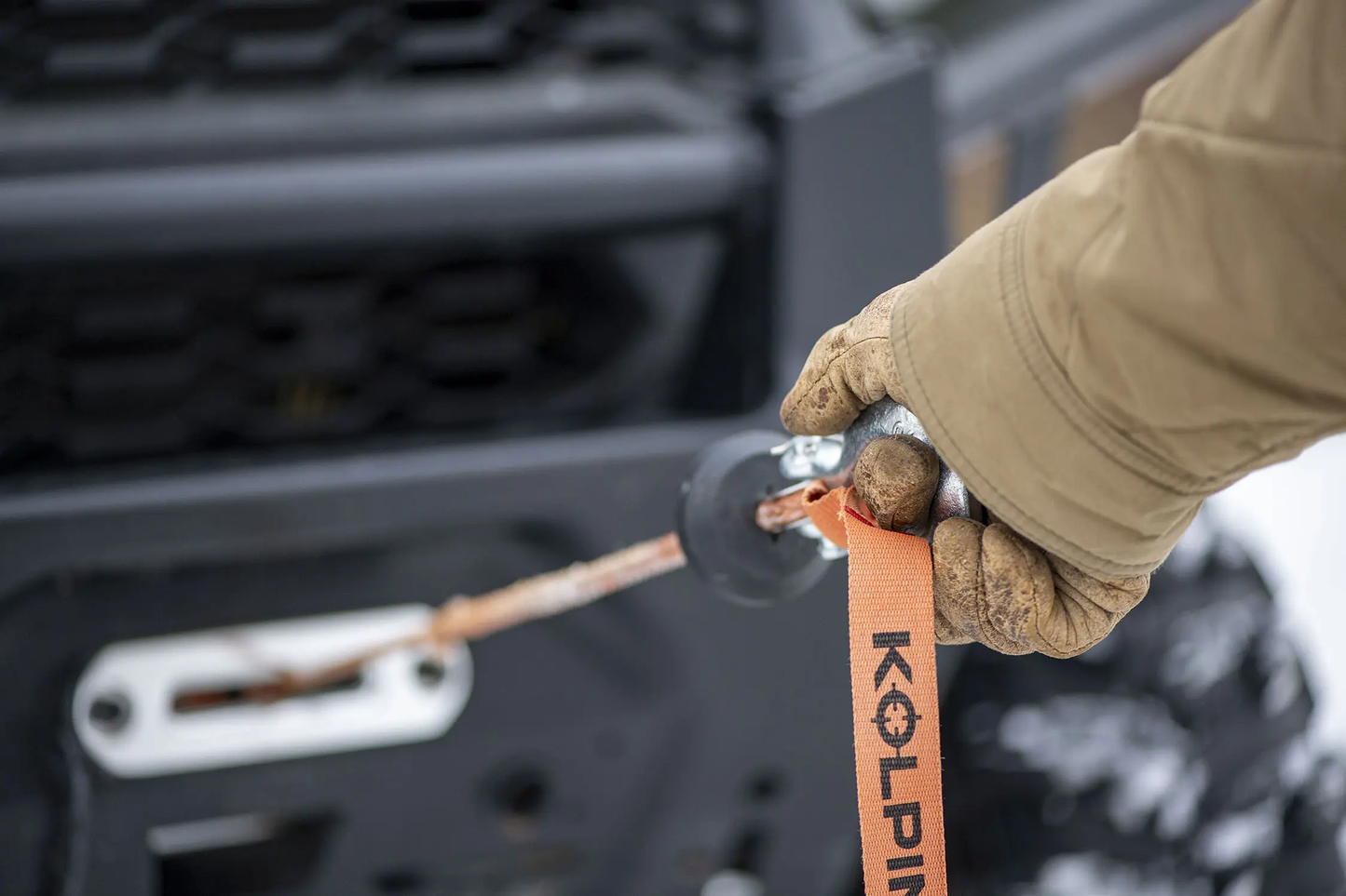 Kolpin Quick Mount 4500lb Synthetic Rope Winch Polaris Ranger - 63-263000