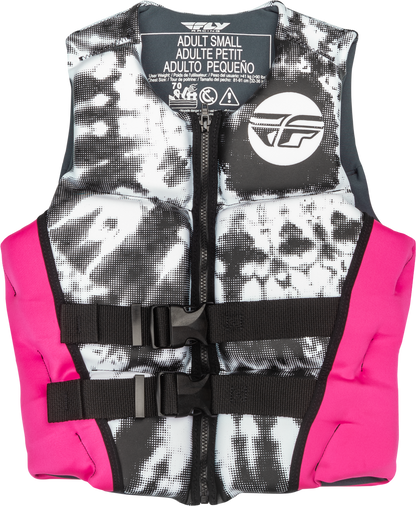 Fly Racing Women's Neoprene Flotation Life Vest - 221-30422 - Pink/White/Black