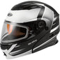GMAX MD-01S Descendant Modular Dual Lens Shield Snow Helmet - Black/White - 72-6296