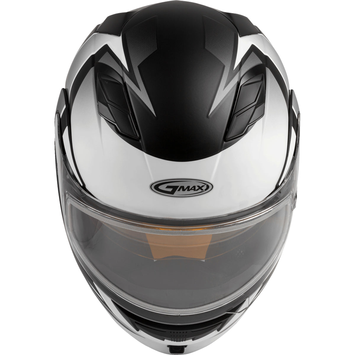 GMAX MD-01S Descendant Modular Dual Lens Shield Snow Helmet - Black/White - 72-6296