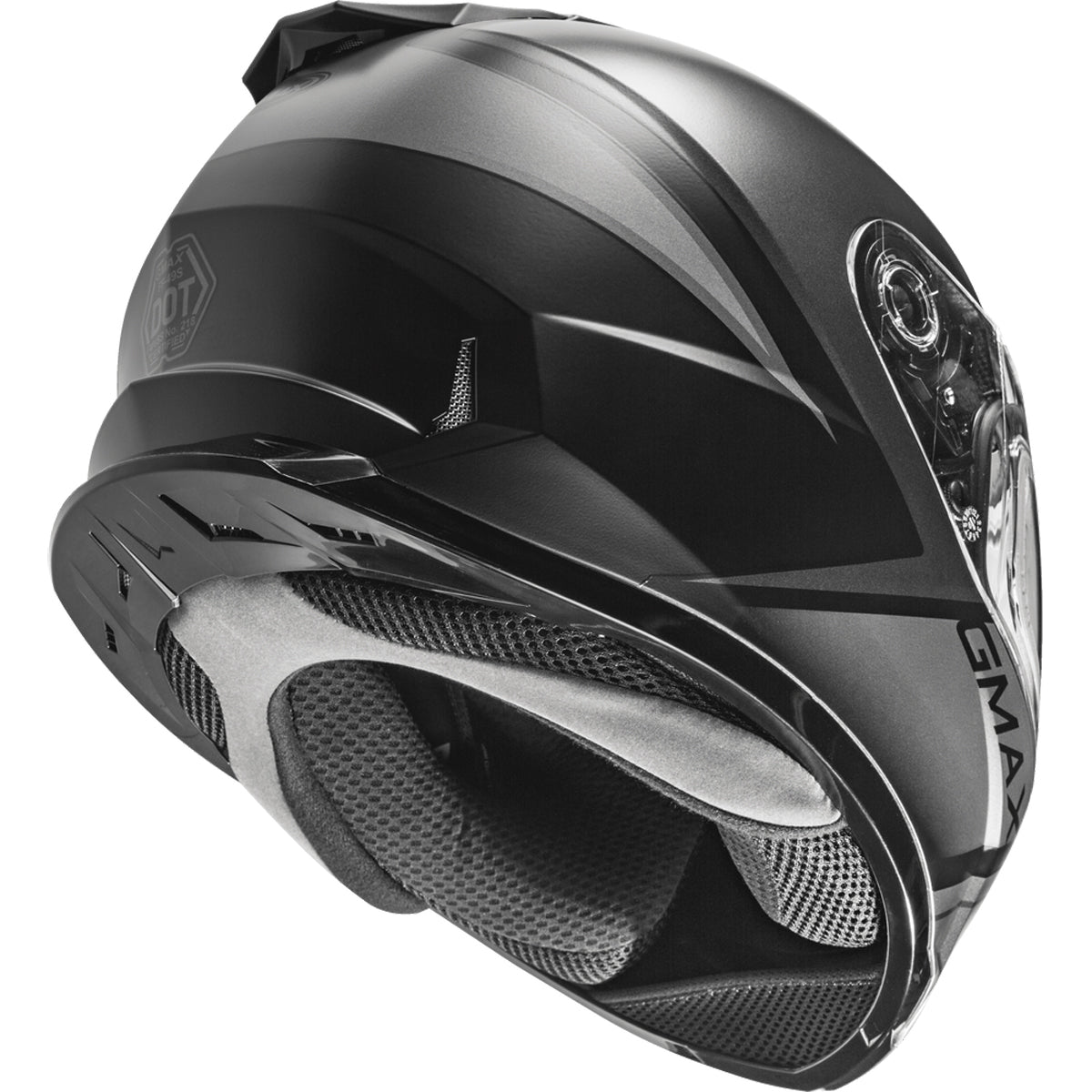 GMAX FF-49S Full-Face Hail Snow Dual Lens Shield Helmet - Matte Black/Grey - 72-6335