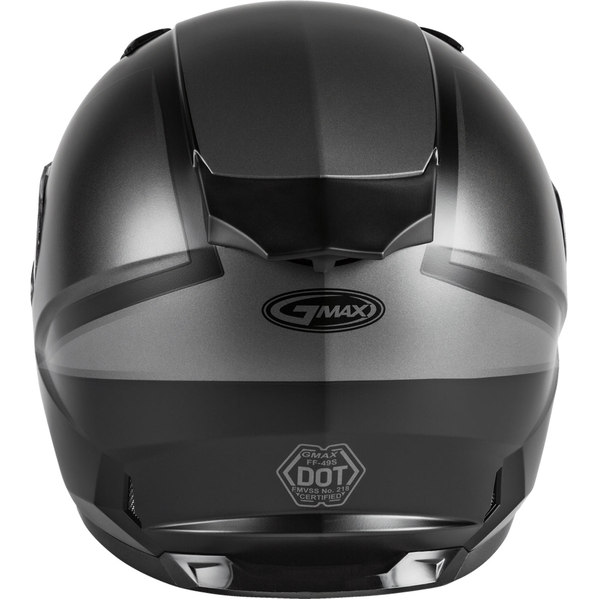 GMAX FF-49S Full-Face Hail Snow Dual Lens Shield Helmet - Matte Black/Grey - 72-6335