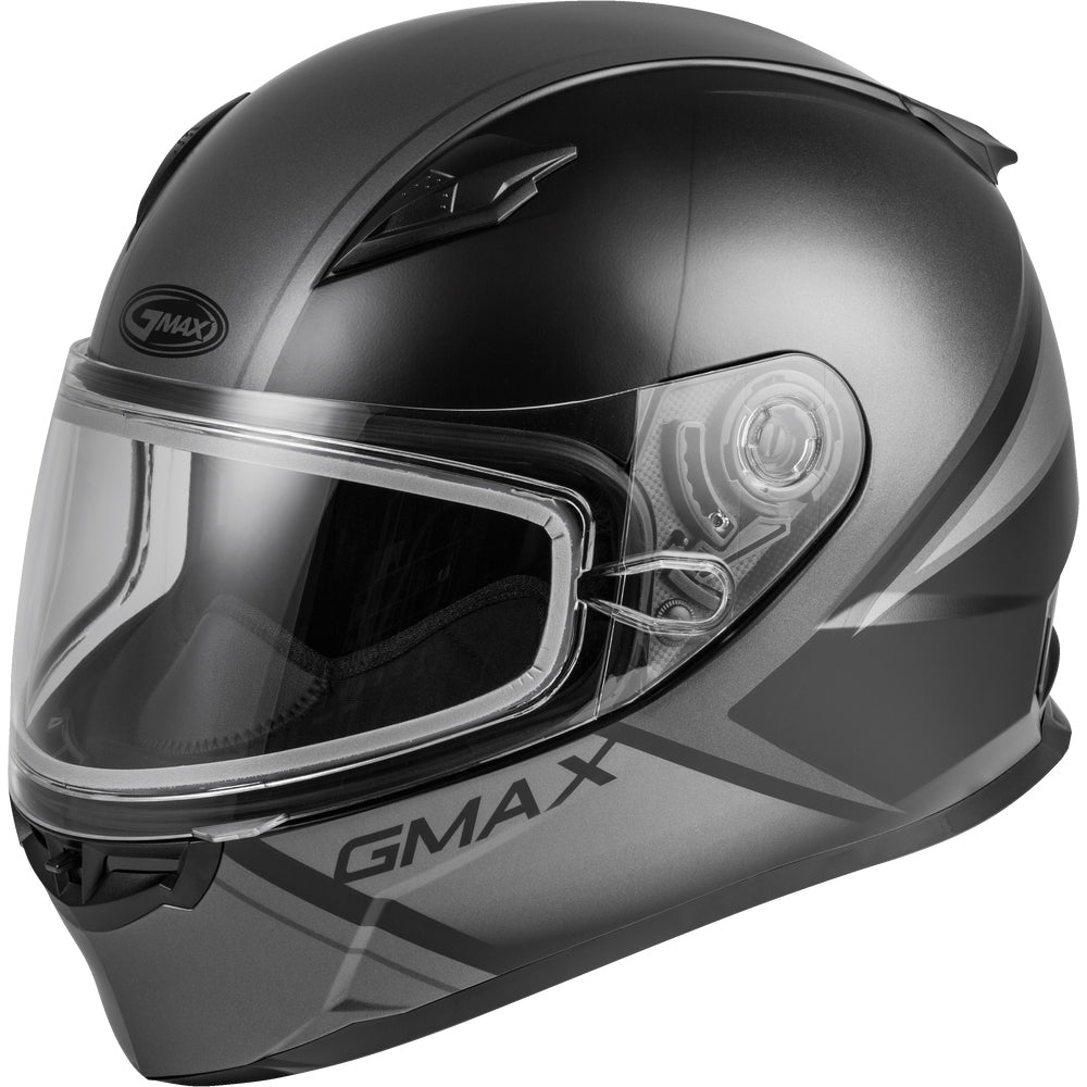 GMAX FF-49S Full-Face Hail Snow Dual Lens Shield Helmet - Matte Black/Grey - 72-6335