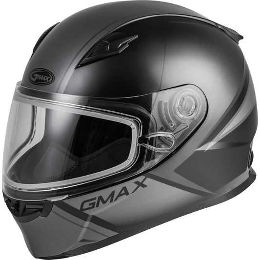 GMAX FF-49S Full-Face Hail Snow Dual Lens Shield Helmet - Matte Black/Grey - 72-6335