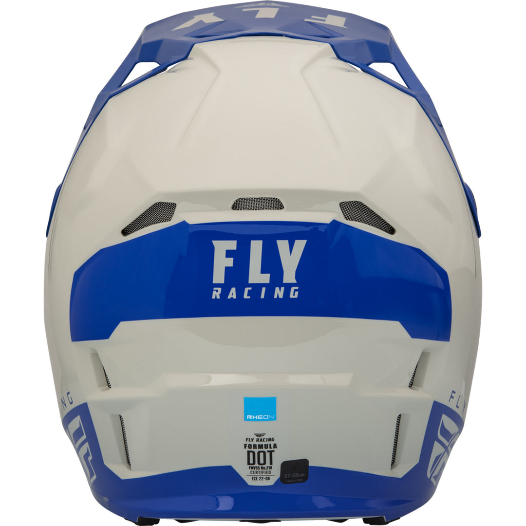 Fly Racing Formula CP Slant Helmet - Grey / Blue - LG - 73-0032L