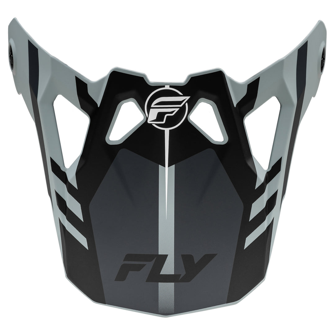 Fly Racing Formula CP Krypton Visor - Matte Grey / Black - MD/2X - 73-0041