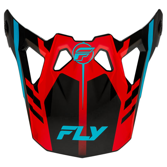 Fly Racing Formula CP Krypton Visor - Red / Black / Blue - MD/2X - 73-0043