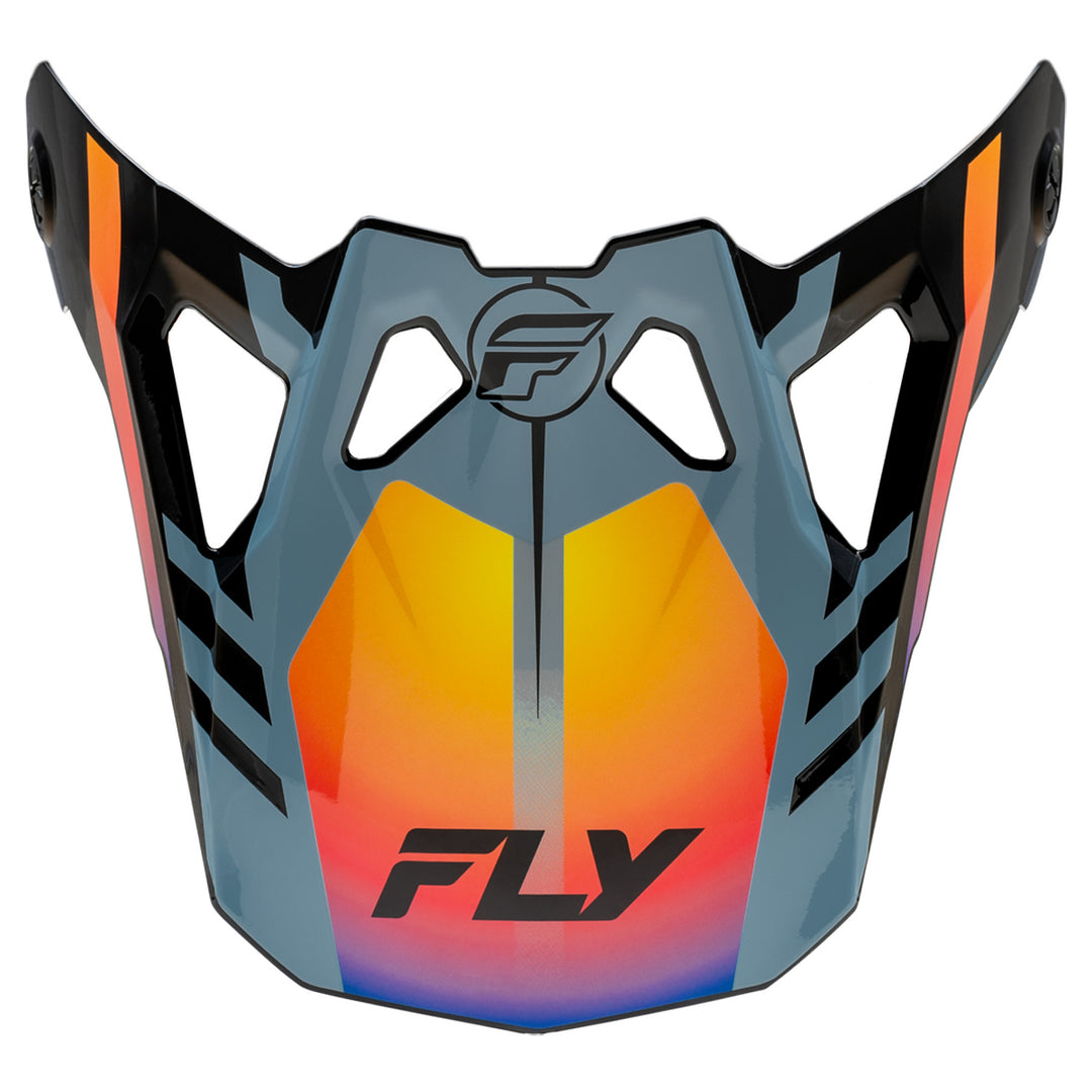 Fly Racing Formula CP Krypton Visor - Grey/Black/Electric Fade - MD/2X - 73-0047