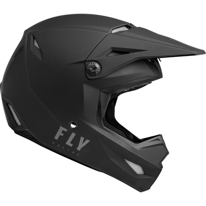 Fly Racing Youth Kinetic Lite Helmet - Solid Matte Black