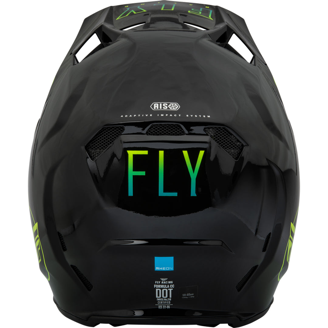 Fly Racing Formula CC Centrum Helmet - Black / Blue / Hi-Vis - SM - 73-4320S