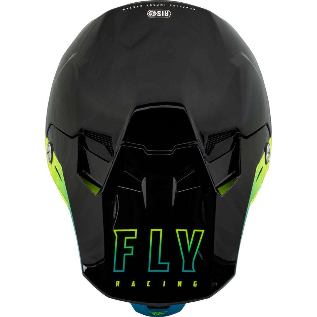 Fly Racing Formula CC Centrum Helmet - Black / Blue / Hi-Vis - 2X - 73-43202X