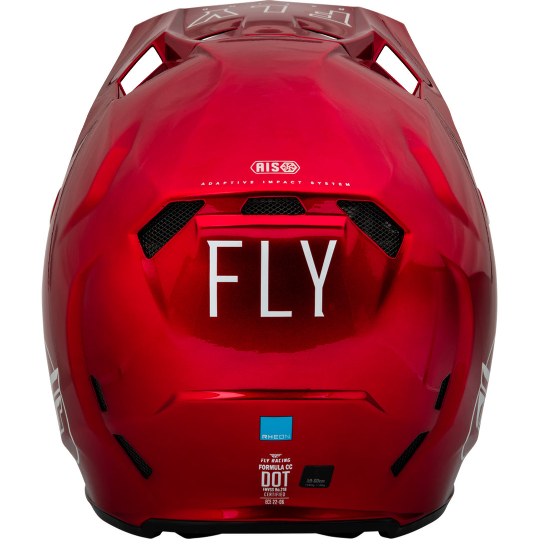 Fly Racing Formula CC Centrum Helmet - Metallic Red / White - LG - 73-4323L