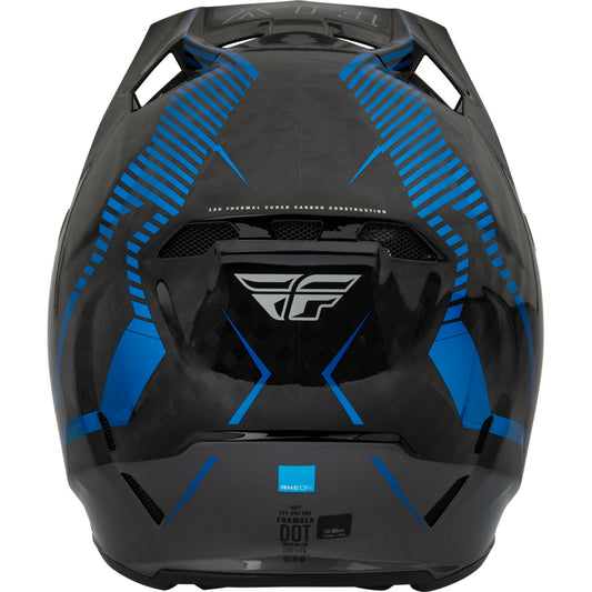 Fly Racing Formula Tracer Carbon Fiber Helmet - Blue / Black - 73-4440