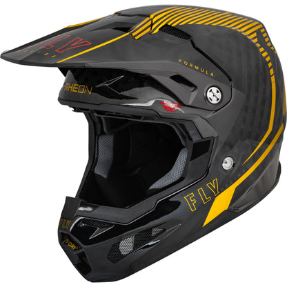 Fly Racing Formula Tracer Carbon Fiber Helmet - Gold / Black - 73-4441