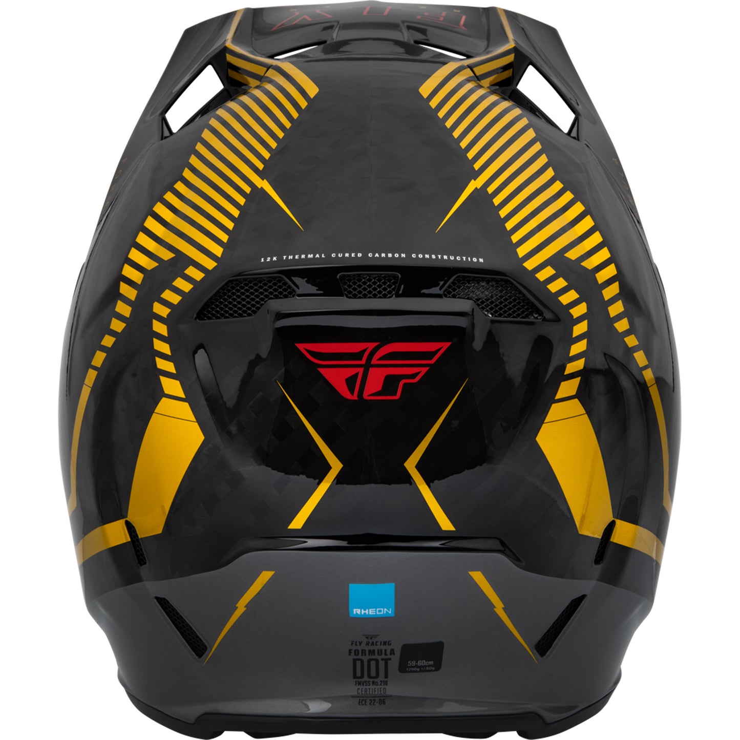 Fly Racing Formula Tracer Carbon Fiber Helmet - Gold / Black - 73-4441