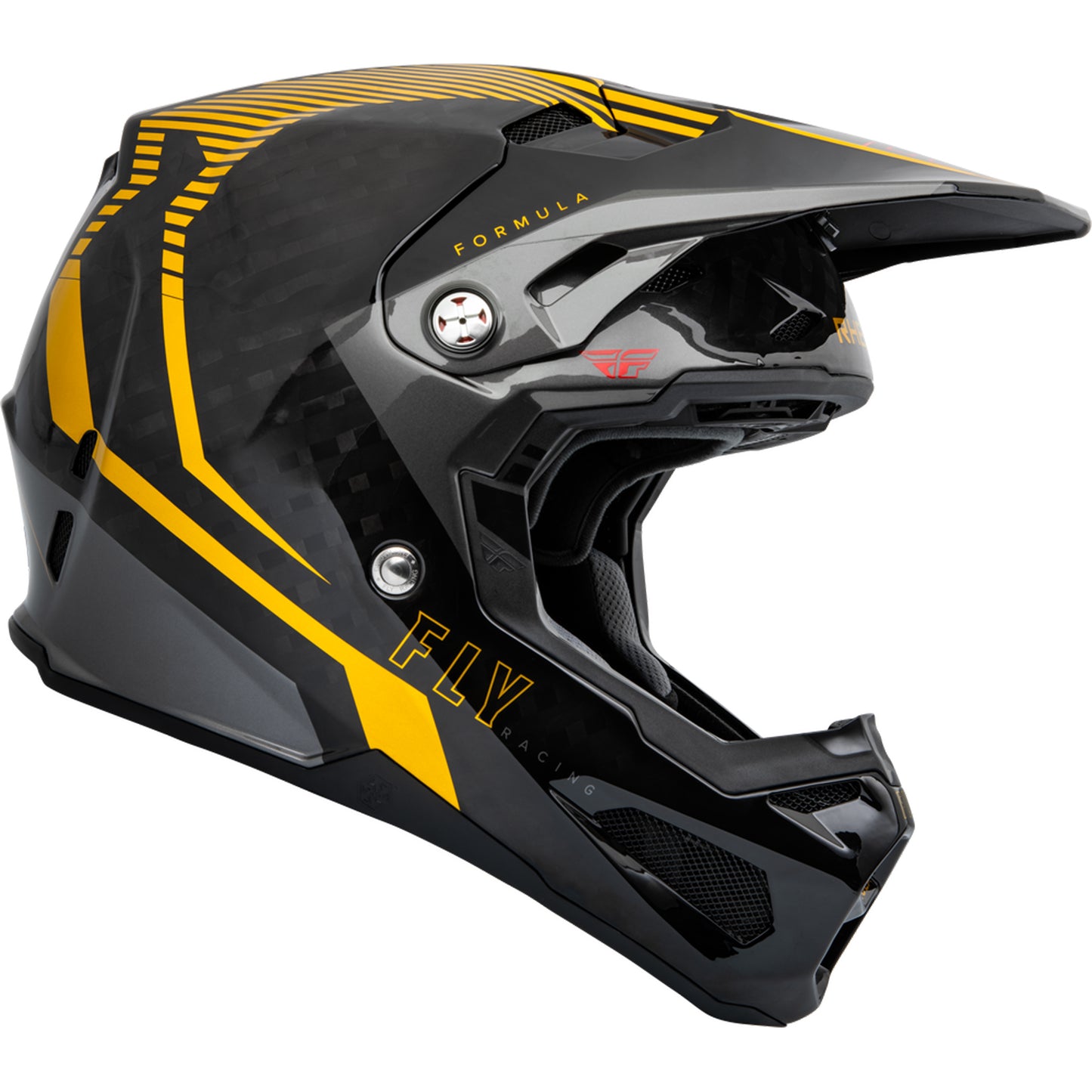 Fly Racing Formula Tracer Carbon Fiber Helmet - Gold / Black - 73-4441