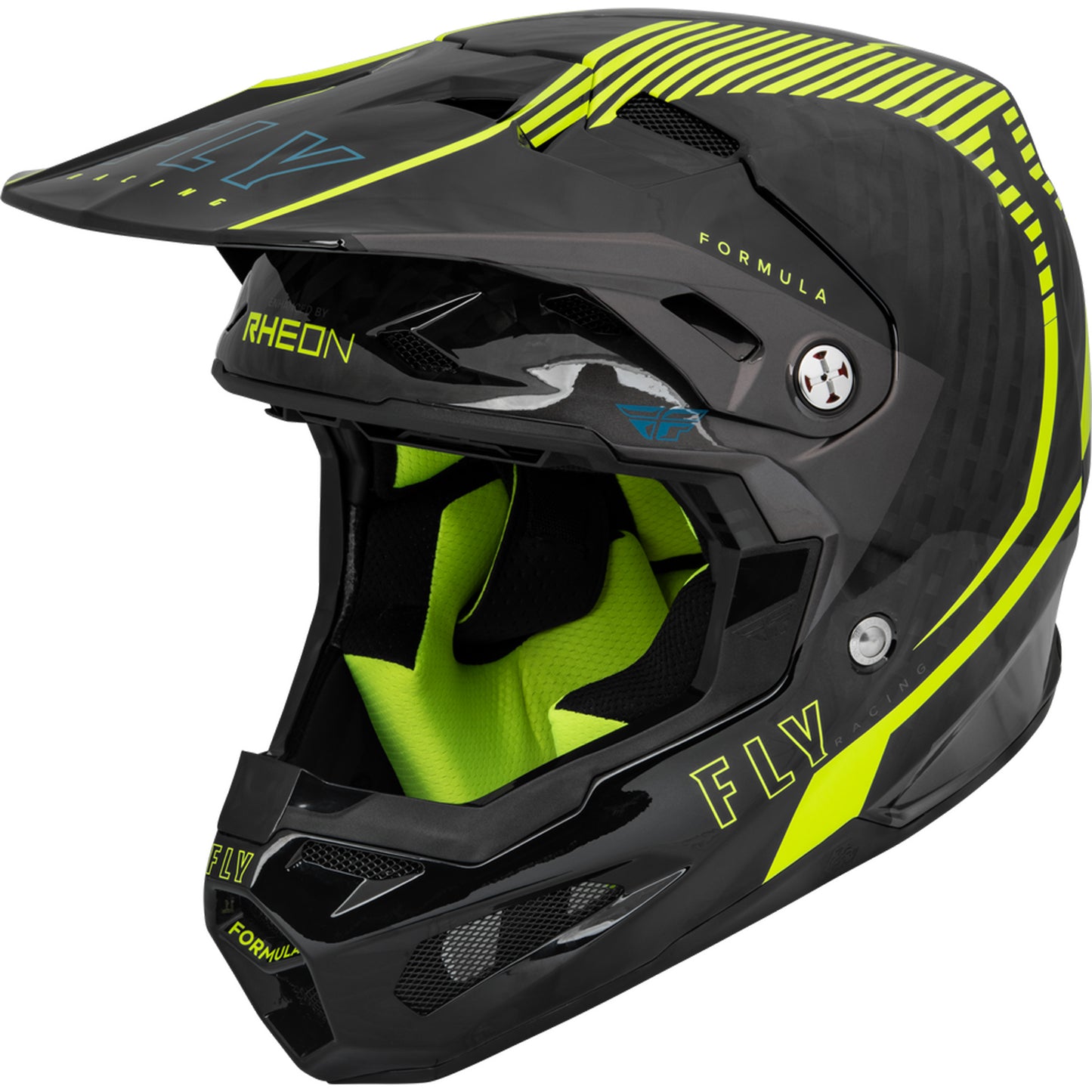Fly Racing Formula Tracer Carbon Fiber Helmet - Hi-Vis / Black - 73-4442
