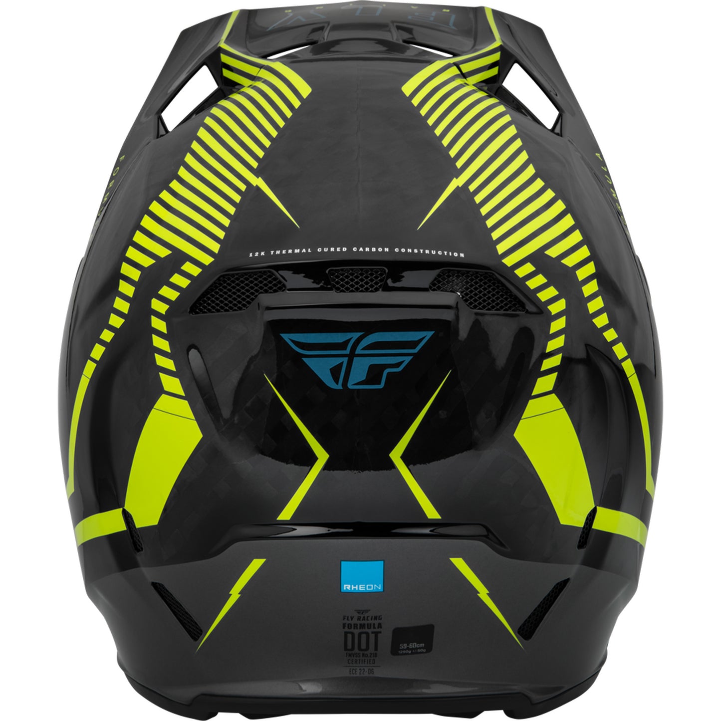 Fly Racing Formula Tracer Carbon Fiber Helmet - Hi-Vis / Black - 73-4442