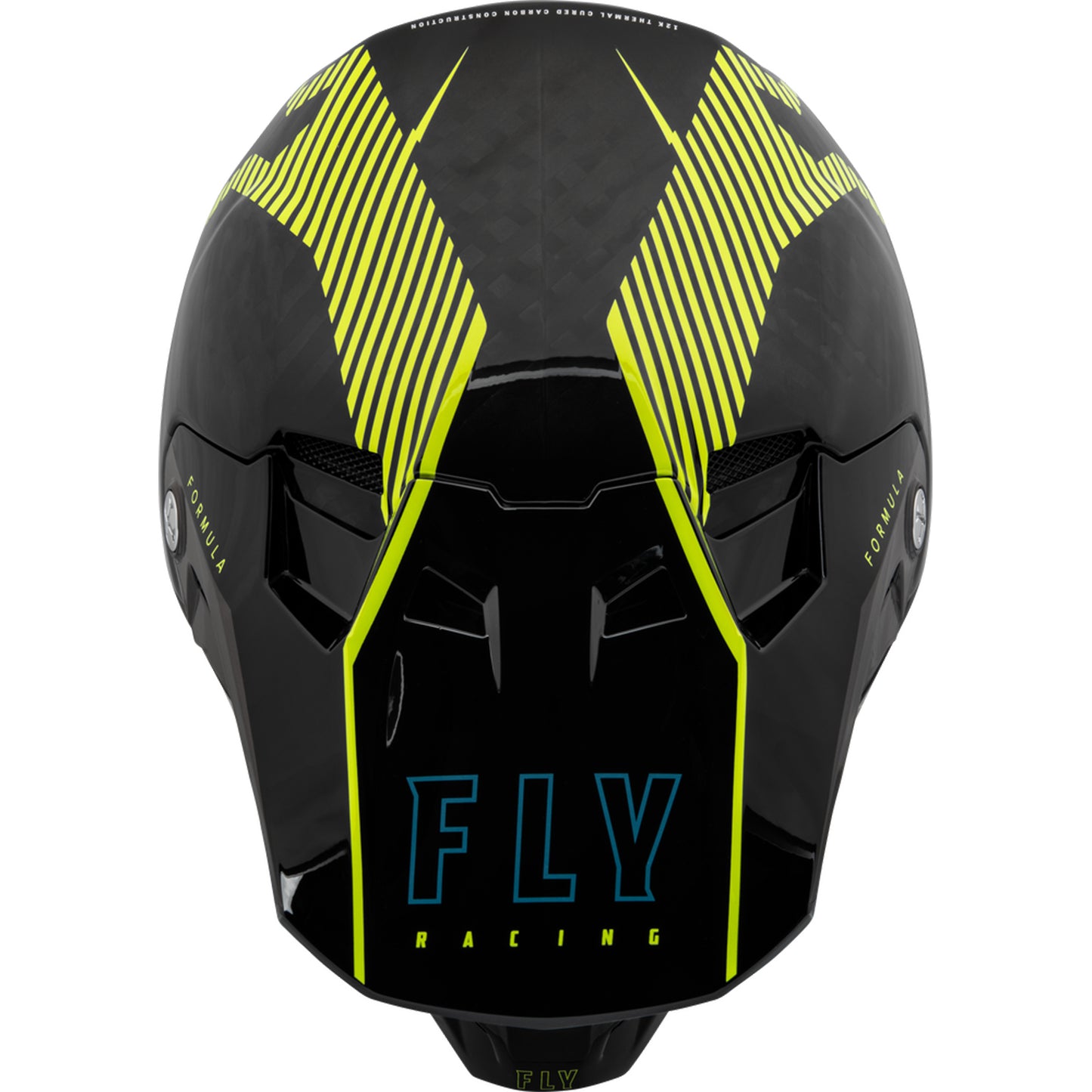 Fly Racing Formula Tracer Carbon Fiber Helmet - Hi-Vis / Black - 73-4442
