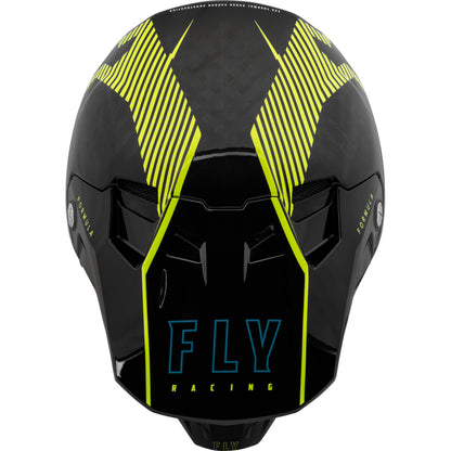 Fly Racing Formula Tracer Carbon Fiber Helmet - Hi-Vis / Black - 73-4442