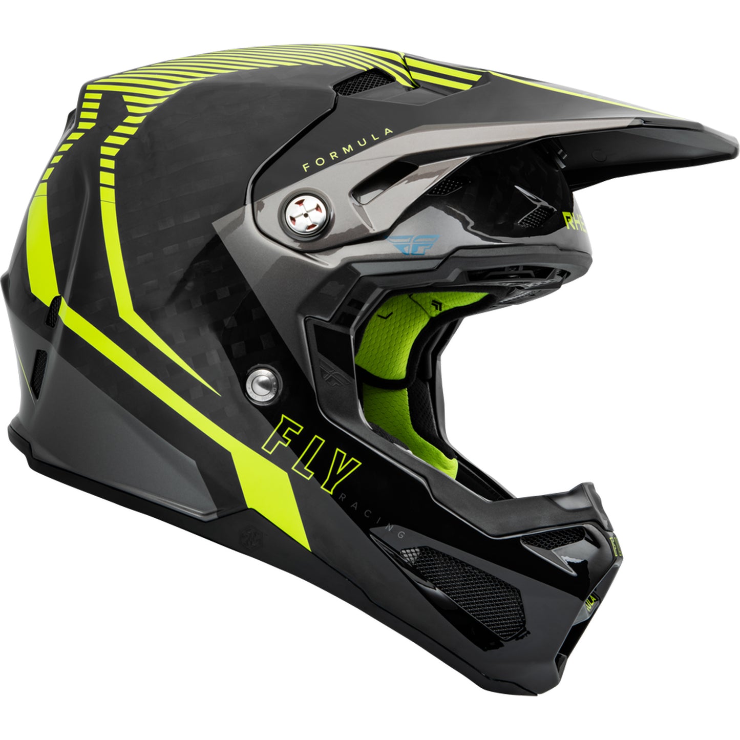 Fly Racing Formula Tracer Carbon Fiber Helmet - Hi-Vis / Black - 73-4442