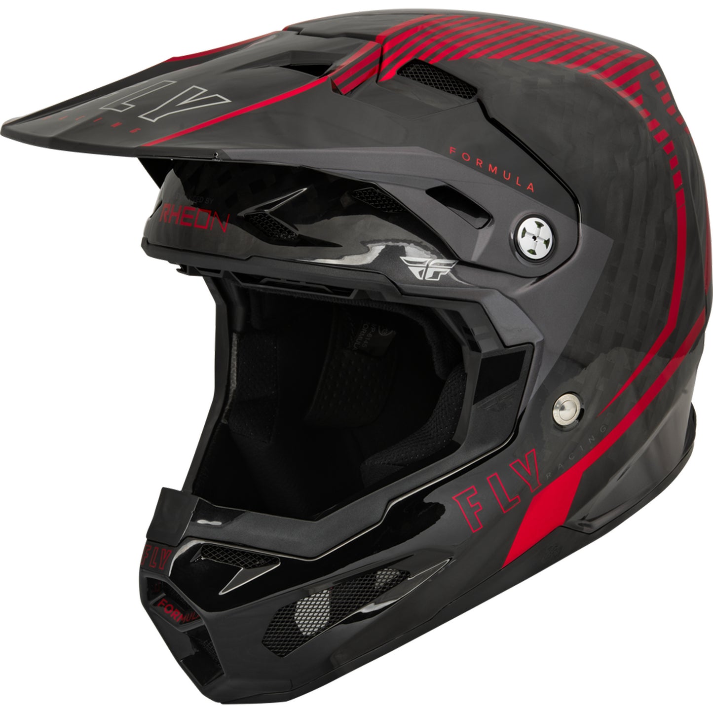 Fly Racing Formula Tracer Carbon Fiber Helmet - Red / Black - 73-4443