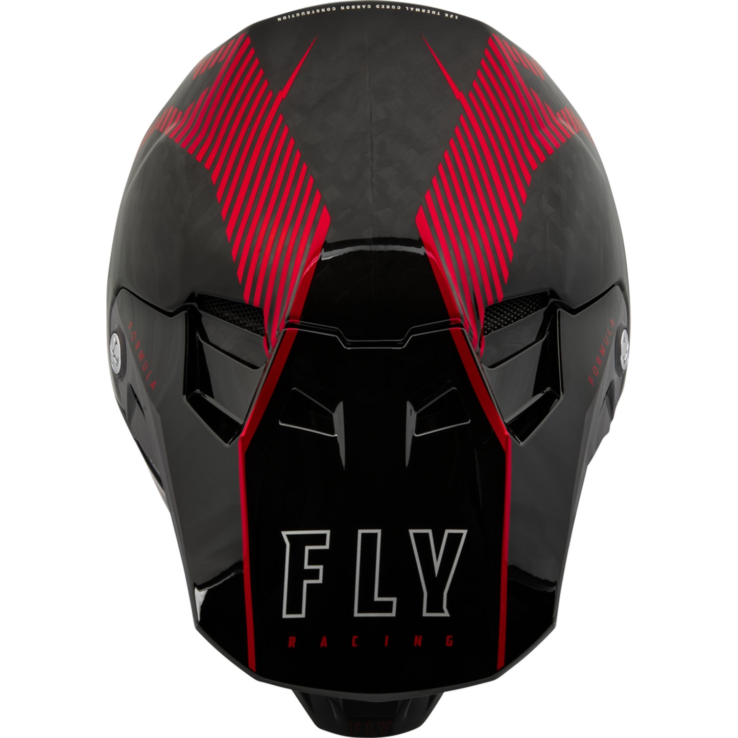 Fly Racing Formula Tracer Carbon Fiber Helmet - Red / Black - 73-4443