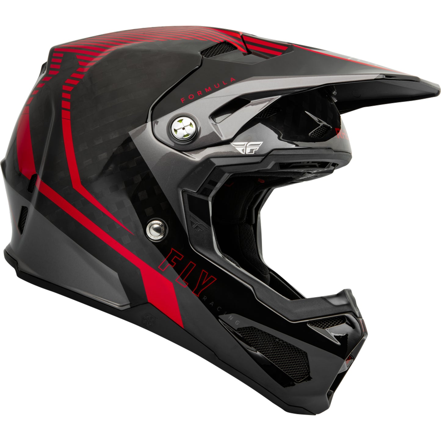 Fly Racing Formula Tracer Carbon Fiber Helmet - Red / Black - 73-4443