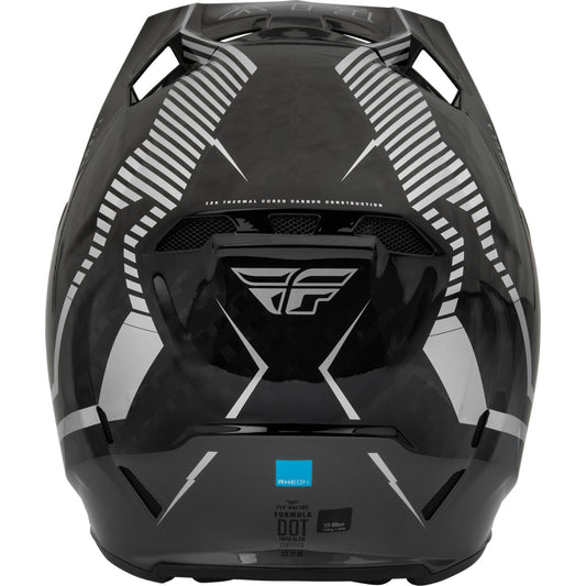 Fly Racing Formula Tracer Carbon Fiber Helmet - Silver / Black - 73-4444