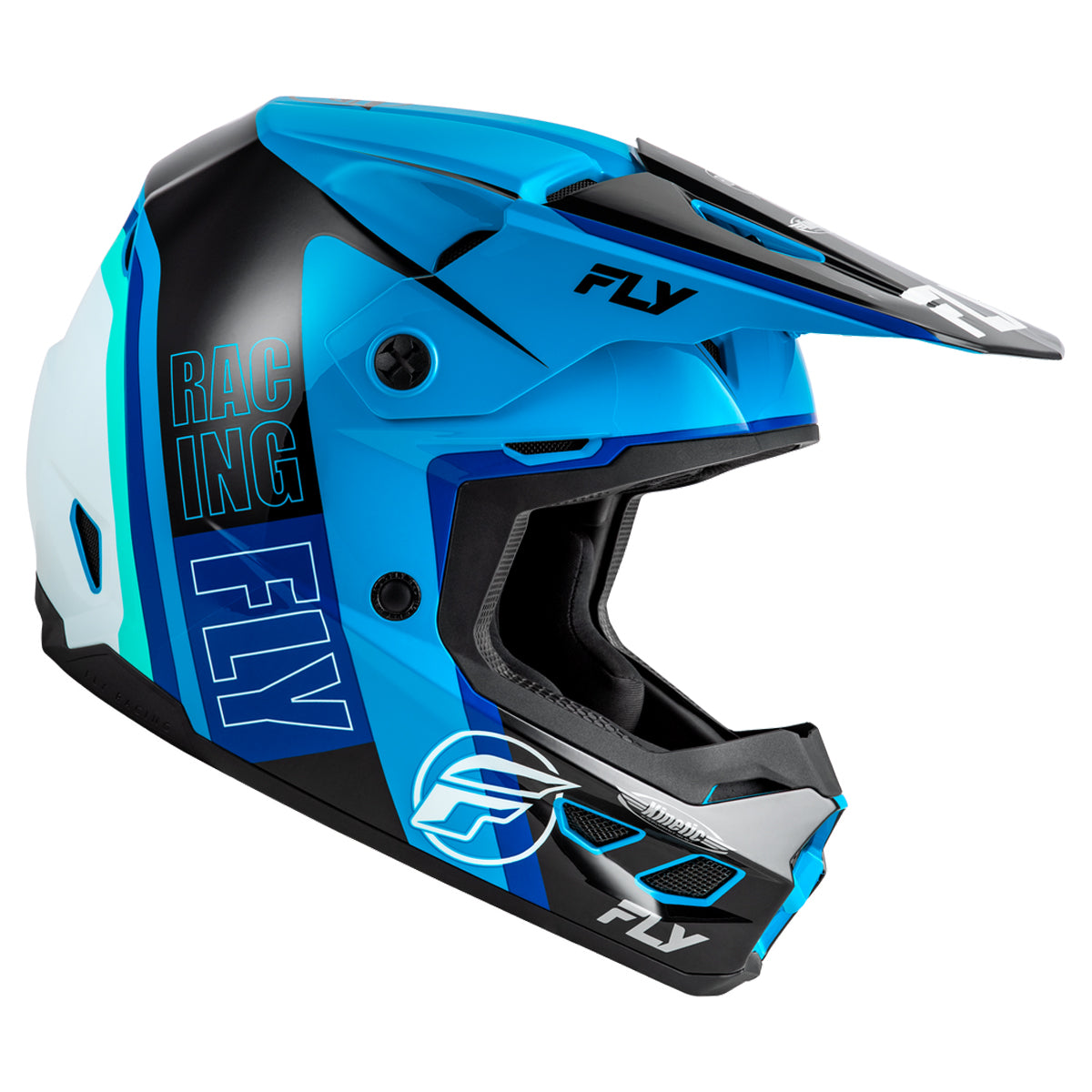 Fly Racing Kinetic Rally Helmet - Blue / Black / White - 73-8660