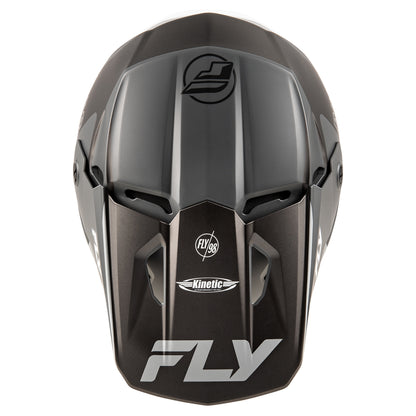 Fly Racing Kinetic Rally Helmet - Matte Grey / Black / White - 73-8662