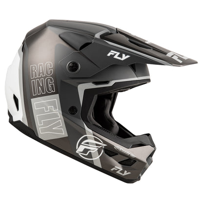Fly Racing Kinetic Rally Helmet - Matte Grey / Black / White - 73-8662