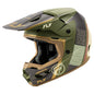 Fly Racing Kinetic Rally Helmet - Moss Grey / Khaki / Off-White - 73-8663