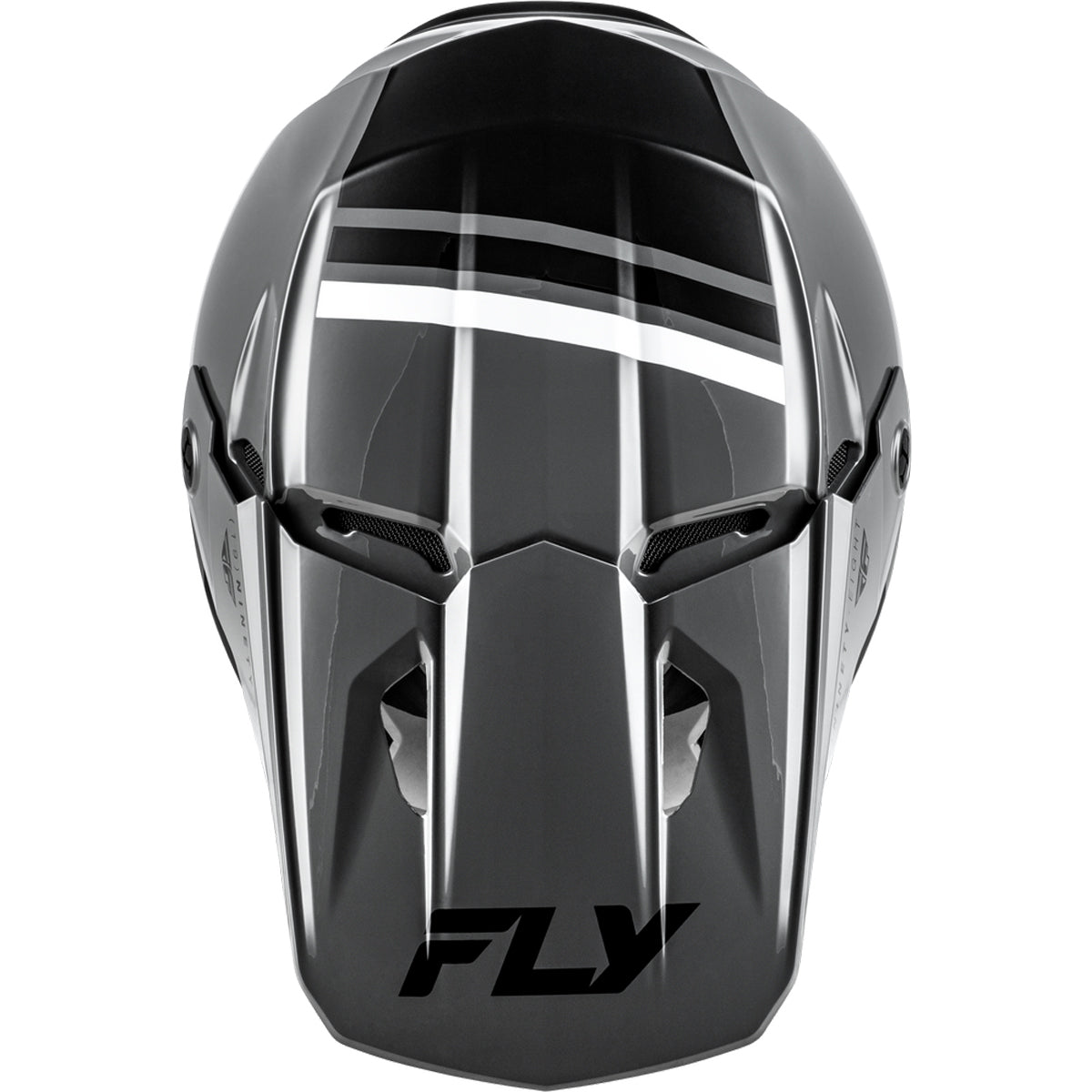 Fly Racing Kinetic Verdict Helmet - Grey / Black / White - 73-8720